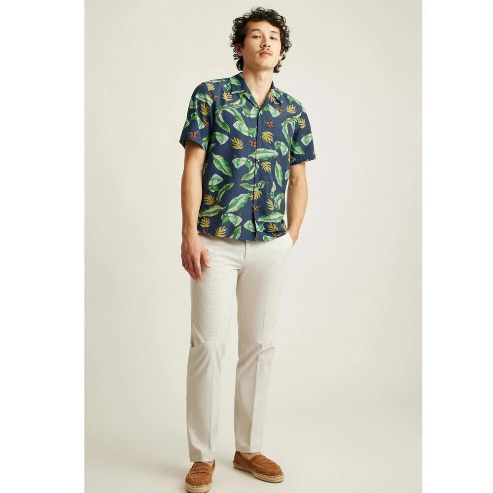 Bonobos Riviera Cabana Short Sleeve Men's Shirt Buttondown Printed M 285944